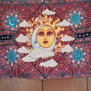 Golden Sun Silver Moon Tapestry New